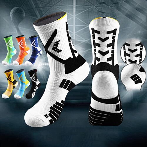 Elite Basketball Socks Cushioned Crew Size M-L 2