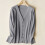 Wool Cardigan Sweater for Women V-Neck Button-Front Long 5