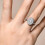 Δαχτυλίδι Moissanite από ασήμι 925, Unisex με σχέδιο Twilight 5