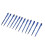 Icicle Pendants Transparent Blue 12 pcs 5