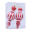 Christmas Gourd Pendant Red White Tree Decoration 2PC 3