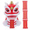Lion Bobblehead Dashboard Ornament Red Plastic 1 Set 6