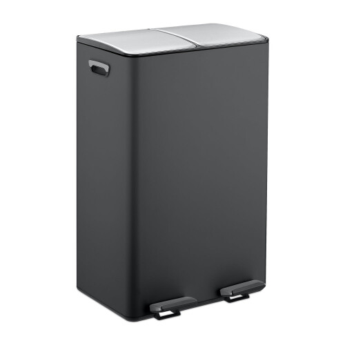 Pedaalemmer met twee compartimenten, 2x 30L capaciteit 1