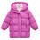 Toddler Puffer Jacket Hooded Zip-Up Solid Color for Boys 5