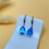 Sterling Silver Blue Topaz Drop Earrings 1 Pair 5