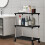 Plastic Storage Shelf with Wheels 23.2x15.7x8.2 in White or 4