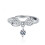 Butterfly Thumb Ring 925 Sterling Silver with Cubic Zirconia 6