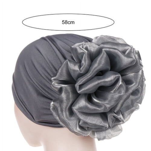 Damen-Chemomütze mit Blumenmuster, elastisch 2