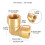 Brass Elbow Connector Threaded Gold 3 Types 2