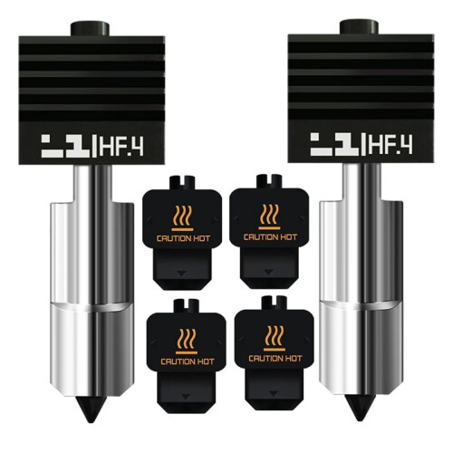 2X for Bambu H2S/H2D High Flow Hotend 0.4mm Hardened Steel Nozzle Replacement Kit for  H2D/H2S/A1/A1 2