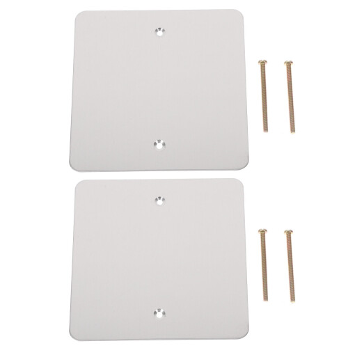 LEORX Outlet Socket Covers Stainless Steel Silver 2 Pcs 2