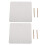 LEORX Outlet Socket Covers Stainless Steel Silver 2 Pcs 4
