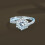 Sterling Silver Moissanite Ring Star Weave Twist Arm 3