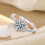 Sterling Silver Moissanite Ring Star Weave Twist Arm 5