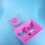Supvox Small Pet Cage with Running Wheel and Leak-Proof 4