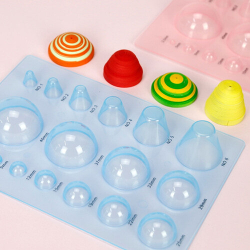 Paper Quilling Mold 3D Dome Half Ball Template 2 pcs 2