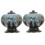 MUSEYA Round Alloy Drawer Pulls Blue Finish 1 Set 4