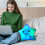 Glowing Star Pillow LED Night Light 22cm Soft Plush 3