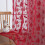 Christmas lace curtains red 140x100cm 2 panels 5