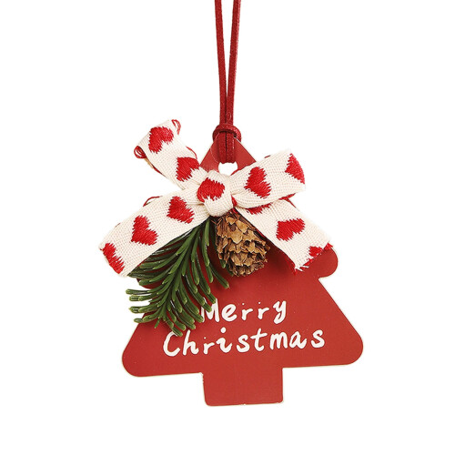 Christmas Tree Paper Gift Tags with Hemp Rope Set 1