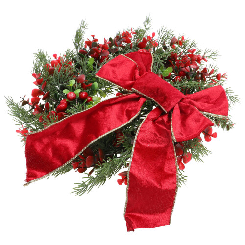 1Stk Klassischer Weihnachtskranz Türhänger Für Feste