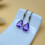 Sterling Silver Blue Topaz Drop Earrings 1 Pair 4