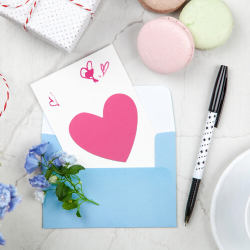Heart-Shaped Paper Cutouts Assorted Colors 30 Pieces 1