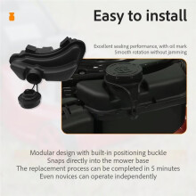 590568 & 84004660 Gas Tank with 799585 Cap Fit for Briggs & Stratton Lawn Mower Engines - Compatible with 08P502, 09P602