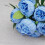 Peonia artificiale in seta con steli, 10 cm, rossa 4