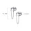 Orecchini a perno e a clip in argento sterling 925 con sfera 4