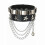 Δερμάτινο βραχιόλι Punk Style Rivet 24cm 4