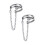 Orecchini a perno e a clip in argento sterling 925 con sfera 6