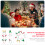 6Stk Einzigartige Xmas Haarreifen Kinder Haarbänder 6