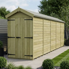 4 x 20 Apex Shed Tanalised (Double Door, No Windows)