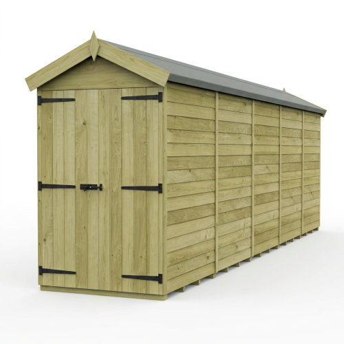 4 x 20 Apex Shed Tanalised (Double Door, No Windows) 1