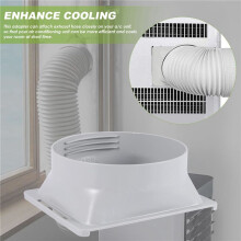 2X Portable Air Conditioner Exhaust Hose Coupler Window Adapter A/C Unit Tube Connector Parts Square to Round