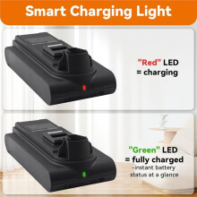 Ersatzakku für XBATR725SL Staubsauger, Passend für Stratos IZ840H Akku, Li-Ion 25,2 V, 3000 MAh