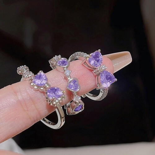 Women's 925 Sterling Silver Butterfly Thumb Ring Set 3