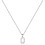 Sterling Silver Initial Pendant Necklace A-Z on Figaro Chain 1