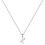 Sterling Silver Initial Pendant Necklace A-Z Figaro Chain 1