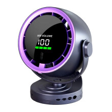 Ventilatore da Tavolo con Display Digitale, Telecomando, Rotazione di 720, Ventilatore A Clip Regolabile, Potente Ventilatore da Ufficio, Turbina Ad