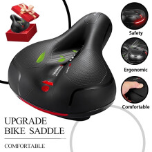 Comfort Bike Seat Extra Wide Soft Padded Gel Saddle 1