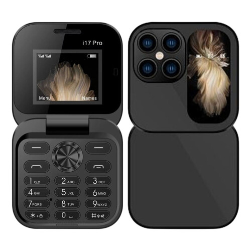 Mini Flip Mobile Phone 2G Unlocked Dual SIM Clamshell
