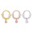Titanium Micro Cubic Zirconia Nose Hoop Ring 1pc 1