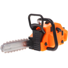 TINKSKY Mini Chainsaw Toy Diecast Orange PVC Prop 1 Pack
