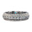 Δαχτυλίδι Moissanite από ασήμι S925 8mm για άνδρες 1