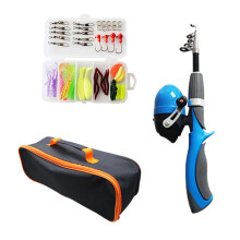Kids Fishing Accessories Set with Portable Bag Blue