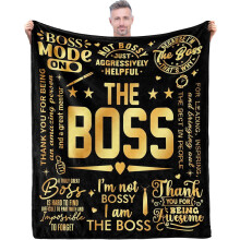 Boss Day-teppe til ham, 50 x 60 tommer, morsomt og kult