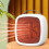 Electric Desktop Heater 500W with Tip-Over Protection White 1
