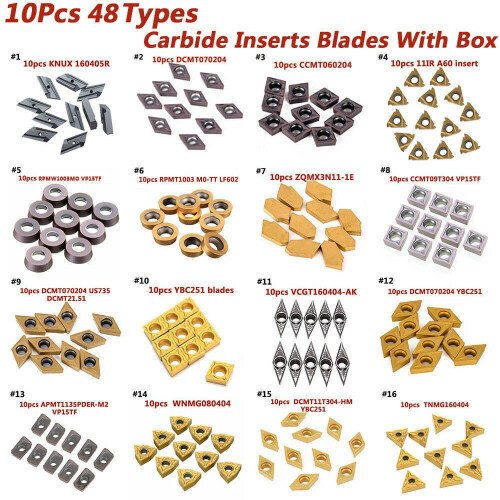 Carbide Inserts for Indoor/Outdoor Factory Use 40 Types 10